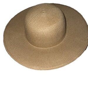 3. COST 🛑LAST 1!  Ribbon Hat Tan Beach Summer Resort Vacation Sun Straw Ribbon